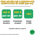 Prix moyen assurance habitation 2026